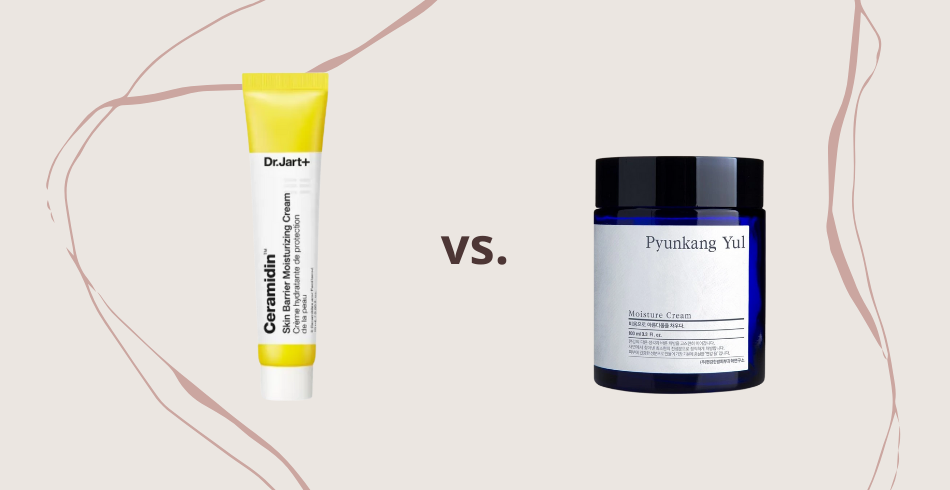 Dr. Jart+ Ceramidin Cream vs. Pyunkang Yul Moisture Cream